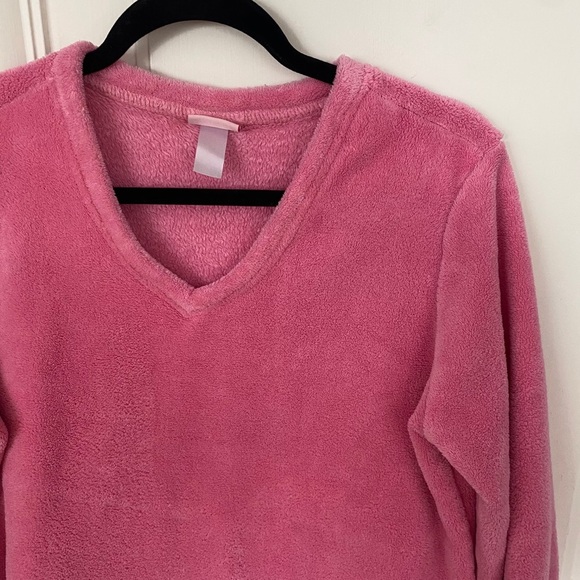 Fuzzy Rene Rofe Pink Pajama Top - Picture 3 of 5